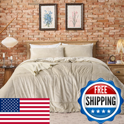 Lotus Karen Comforter Set - Khaki Comforter Set For Men - Plush