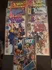 Lot Of 9 Vintage Comic Books- X-men, Micronauts, X-Force