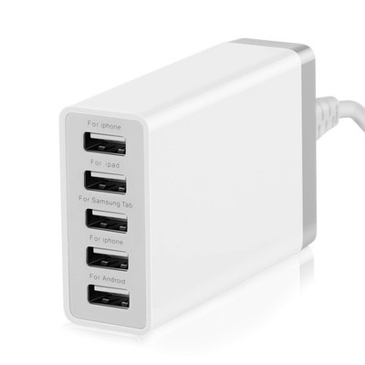Desktop 5 Port USB Wall Charger 40W 8A, USB Hub Charging Station for Multiple...