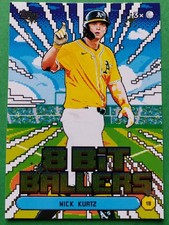 NICK KURTZ 2026 Topps Series 1 Celebration 8-BIT BALLERS Insert Athletics 8B-5