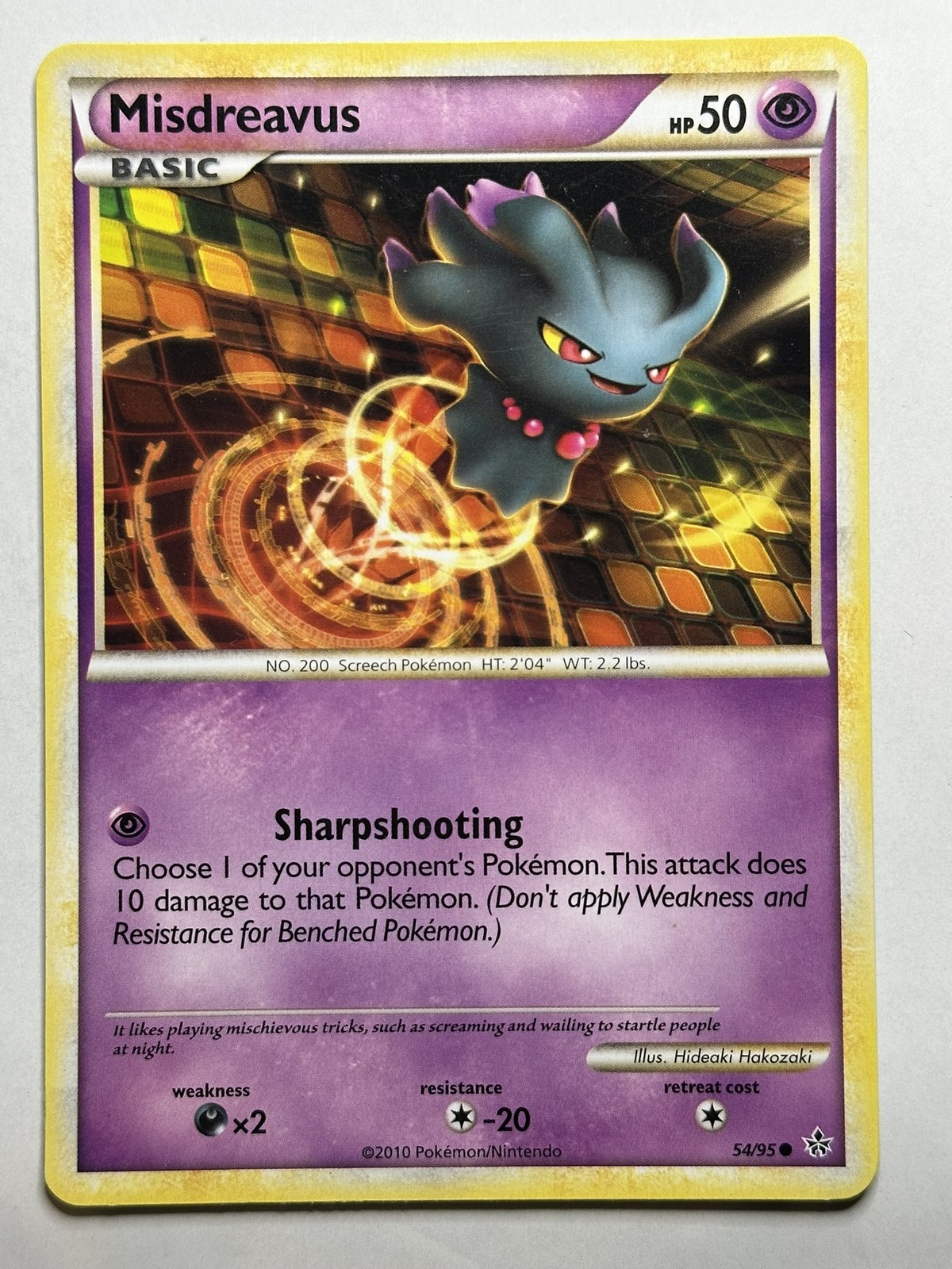 Misdreavus Unleashed 54/95 LP Pokémon Card