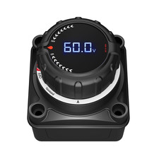 Upgrade Battery Disconnect Switch with Digital Voltage Display, DC 5-60V Master