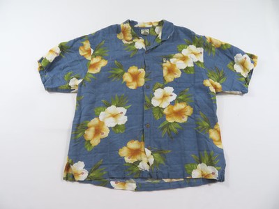 Hibiscus Hawaiian Shirt Aloha Beach Party Vacation Casual Men's Top New