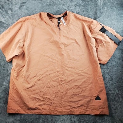 Adidas Shirt Men's 2XL Clay Strata City Escape 1/4 Zip T-Shirt Tee IA0015 New