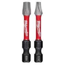 Milwaukee 48-32-4443 SHOCKWAVE 2" Power Bit ECX 2-piece Combo (#1, #2)