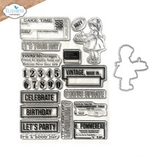 Elizabeth Craft Designs Stamp  Die Set - Celebrations 2, CSD421
