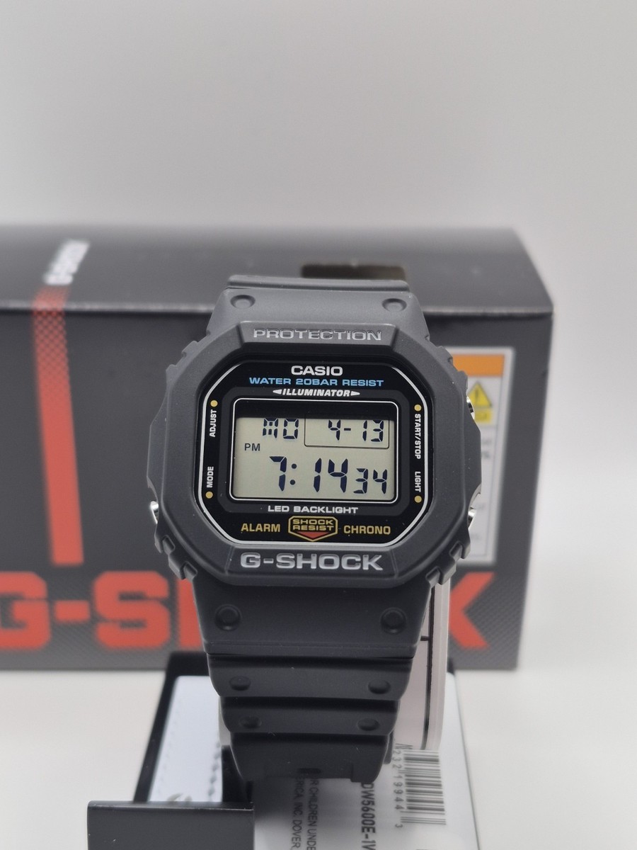 Casio G-Shock DW5600E-1WN Digital Watch Black Resin 200M Shock 