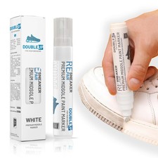 DOUBLE UP Premium White Sneaker Eraser Paint Pen, 1 Count Pack of 1 , white