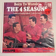 SEALED!! THE 4 (FOUR) SEASONS "Born To Wander" MONO Lp 1964 PHILIPS PHM 200-129