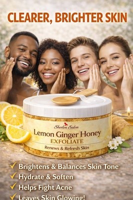 Lemon Ginger Honey Facial Exfoliate Cleans Brightens Softens & Tones Made Fresh