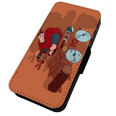 Bedruckte Flip Handyhülle iPhone, Samsung & Huawei Cartoon Rennwagen 10