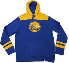 New Golden State Warriors Mens Sizes M-L-XL Majestic Blue Light Weight Hoodie