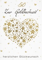 Goldhochzeit - Unverpackt - GlüCkwunschkarte Im Format 11,5X17Cm Mit Umschlag –