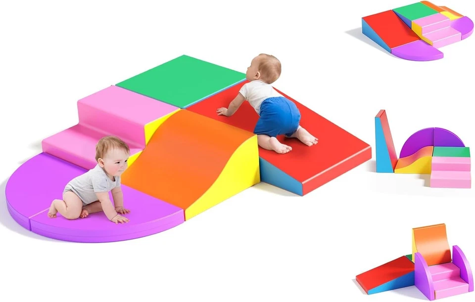 Großbausteine Bausteinset 6er-Set Schaumstoff Bausteine Bunt Einfache Reinigung - Bild 2 von 4