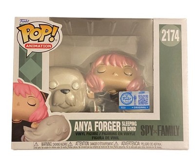 Anya Forger Sleeping on Bond Funko Pop Exclusive In Hand