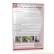 Health and Safety Law Poster latest 2025 edition / A4 / A3 / A2 Laminated 