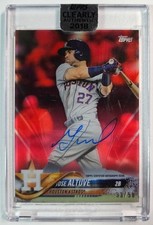 2018 Topps Clearly Authentic Jose Altuve Autograph Red #CAA-JA #/50 Uncirculated
