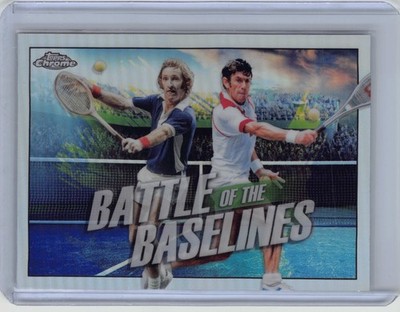 2021 Topps Chrome #BB-1 Ken Rosewall / Rod Laver Battle of the Baselines