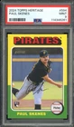 Paul Skenes Rookie Card 2024 Topps Heritage #594 PSA 9
