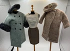 Vintage Coats,hats, Dress, CLONE Barbie or Mommy Made