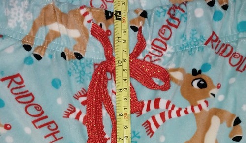 Rudolph the Red Nosed Reindeer Fleece Joggers Pajamas Sz (XL) (16-18) Christmas - Picture 6 of 8