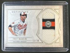 2019 Topps Definitive Trey Mancini Jumbo Relic Jersey #/35 Orioles