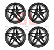 Für Chevrolet Corvette C7 C8 2014- R19 Alufelgen Felgen Satz 4x Schwarz Glatz