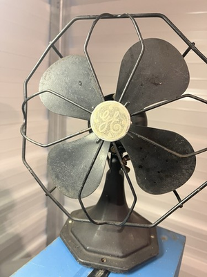 #ad GE Non oscillating 8” Fan 49X718 Vintage $65.00