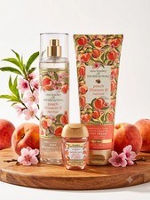 Bath Body Works x Vera Bradley Peach Blossom Nectar - 3 Piece Set