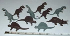 10 MARX Orig. Old  1950's DINOSAURS for Playsets