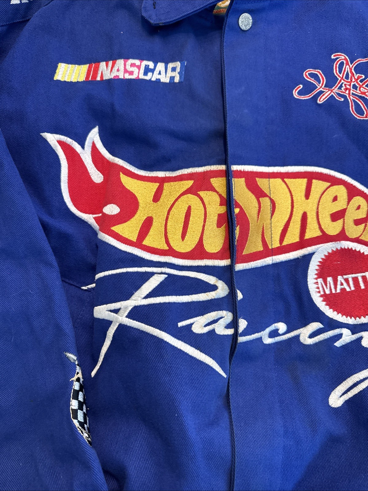Hot Wheels Jeff Hamilton Racing Kyle Petty NASCAR Size L #44 Racing Jacket