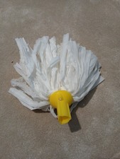 Mop Head for Robert Scott Big White Exel Socket Mop 117g Standard Yellow