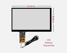 164 99mm 164x99mm 7 inch Capacitive Touch Screen  USB Cable Plug and Play