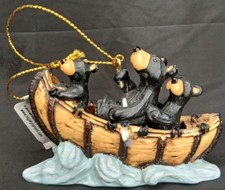 Christmas Ornament Bearfoots Bears Jeff Fleming Big Sky Carvers With Tag 2014