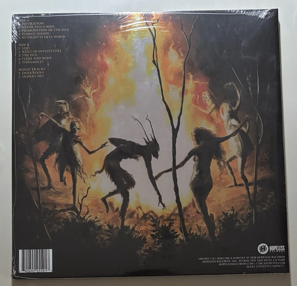 Circa Survive - The Amulet - Blue In Clear w/ White Splatter LP + 7" Blue Vinyl - Image 4 of 4