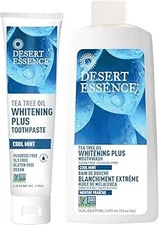 (Duty-free US) Desert Essence Natural Whitening Plus Tea Tree Oil Bundle