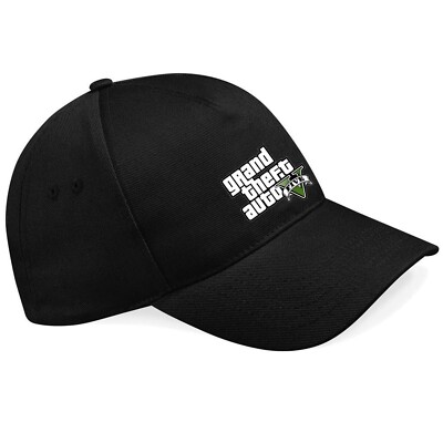GTA V GTA 5 Grand Theft Auto 5 Logo Schwarze Baseball Cap Baseballcap - K146 -SW