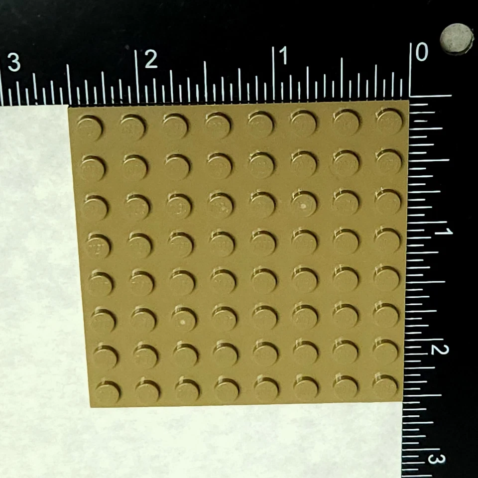Lego Parte 41539 Placa 8x8 42534 Bronceado Oscuro x1 Juguete de Construcción para Sin usar, en caja Foto 2 de 4