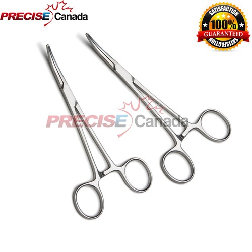 2 Stück Präzise Präzise Präzisions Kelly Pinzette Verriegelung Pinzette Klemme, Silber, Gebogen 14 cm - Bild 1 von 3