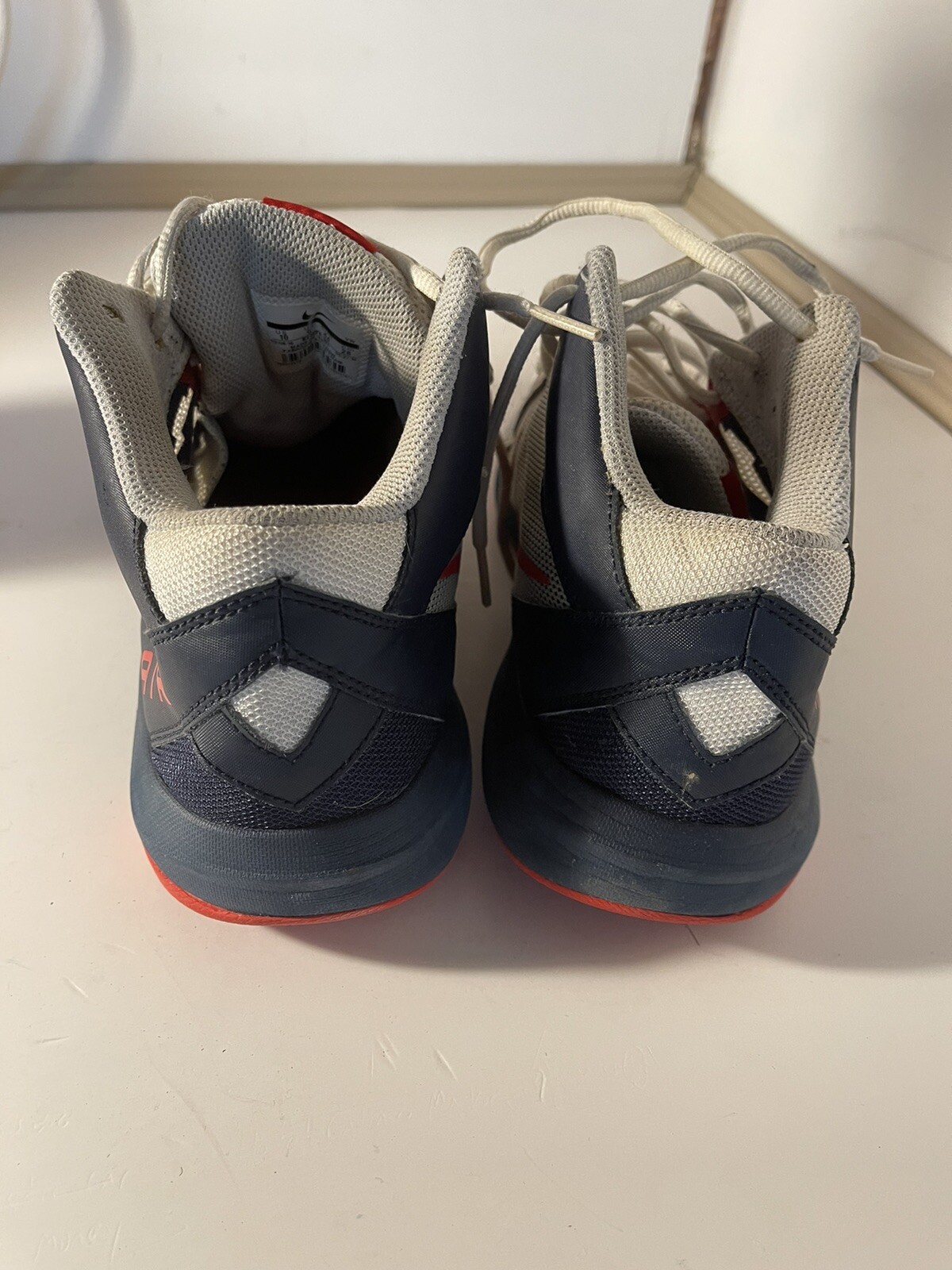 Nike Air Overplay IX Men's 831572101 Red/White/Blue Basketball Shoes