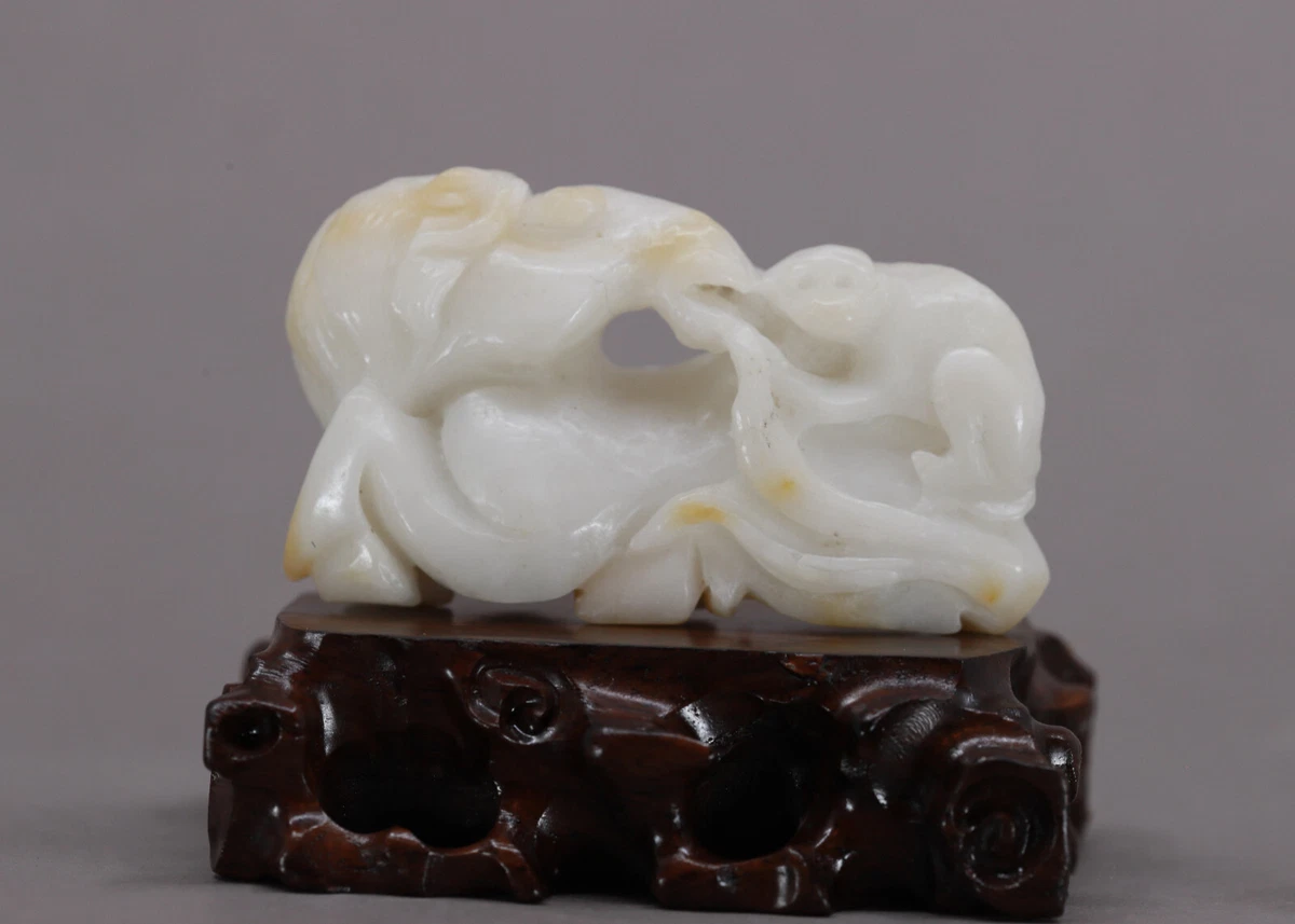 马复古原始玉石古董中国雕塑、雕像| eBay