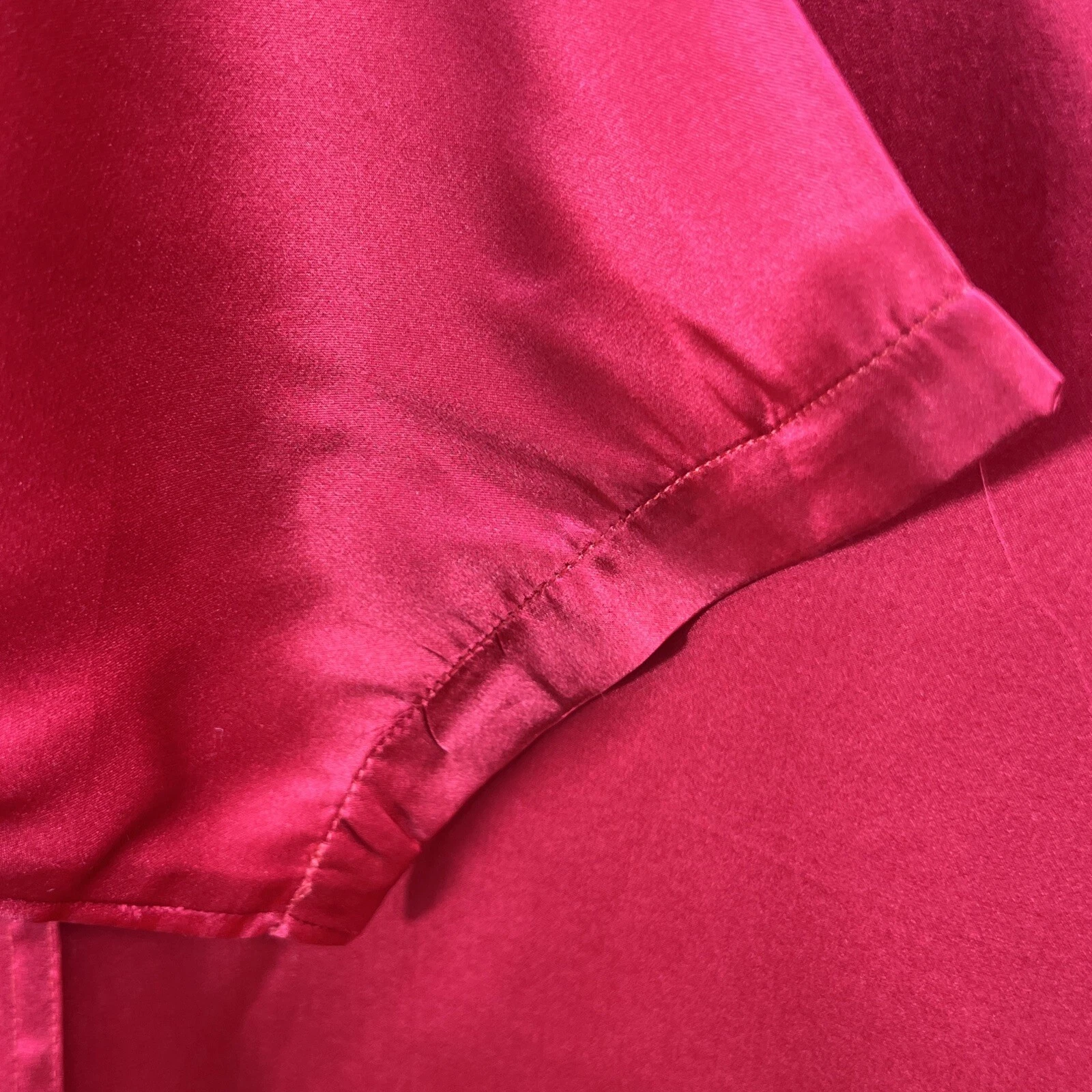 UNDERCOVER Abito Victoria's Secret Vintage G Label 100% Rosso Seta Singolo Bottone Donna M