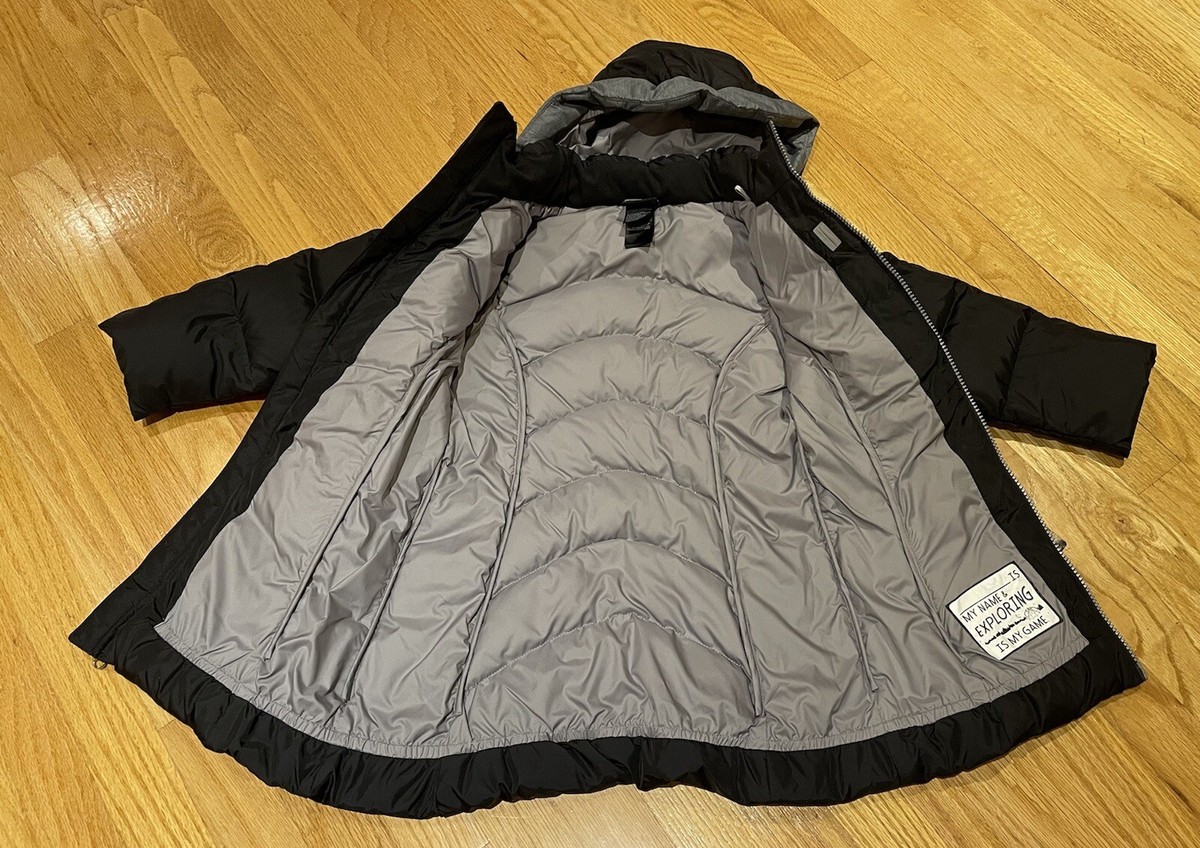 Cape Elisa Down Parka NEW $200 NORTH FACE GIRLS ELISA PARKA BLACK