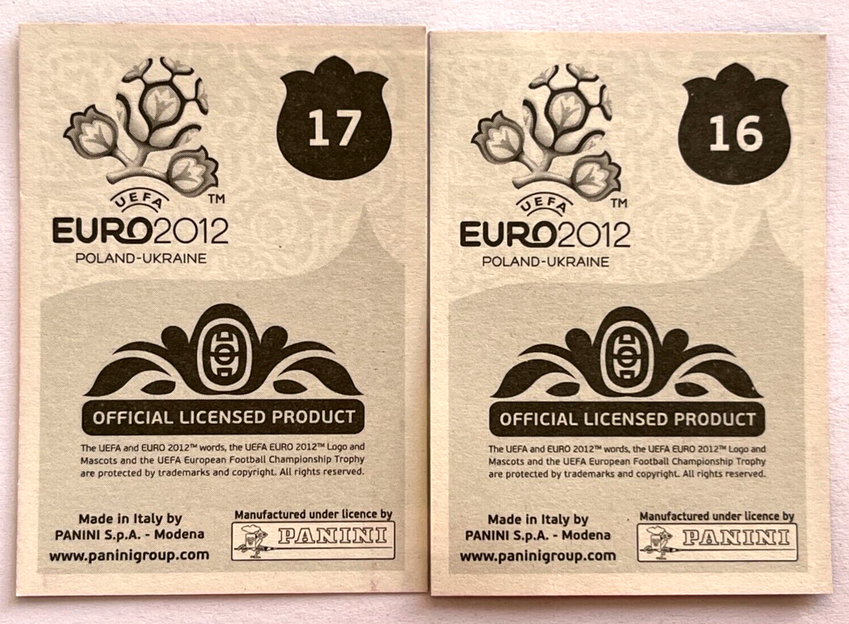 2012 UEFA EURO Poland - Ukraine Panini Sticker #016-017 STADIUM