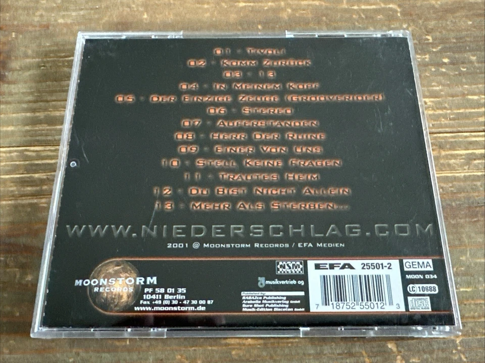 NIEDERSCHLAG - MEHR ALS STERBEN(MOON 034) HÄMATOM / EISBRECHER - Bild 2 von 3