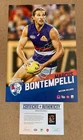 MARCUS BONTEMPELLI WESTERN BULLDOGS HAND SIGNED AFL OFFICIAL PRINT FINALS MACRAE