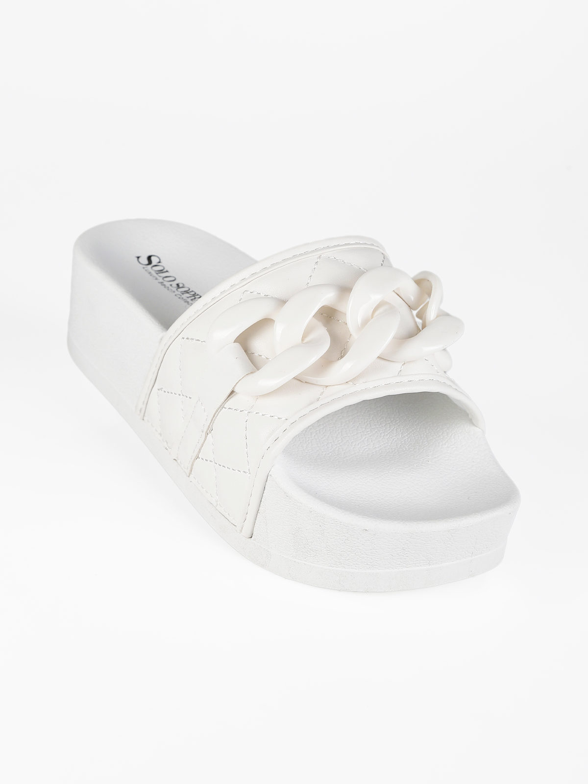 SAOLA Solo Soprani Ciabatte donna con platform e catena