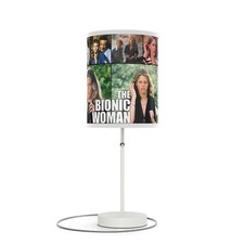 The Bionic Woman Lindsay Wagner Lamp on a Stand, US CA plug White or Silver 