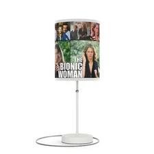 The Bionic Woman Lindsay Wagner Lamp on a Stand, US|CA plug (White or Silver)