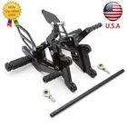 For Yamaha YZF R6 2003 2004 2005 CNC Rearset Footpeg Foot Pegs Pedal Rear Set US
